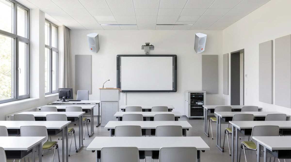HUSHAN_CLASSROOM_20260720|hy-series-speaker-hy100|ai-application-wide|HY100 classroom speaker application scene based on real product reference