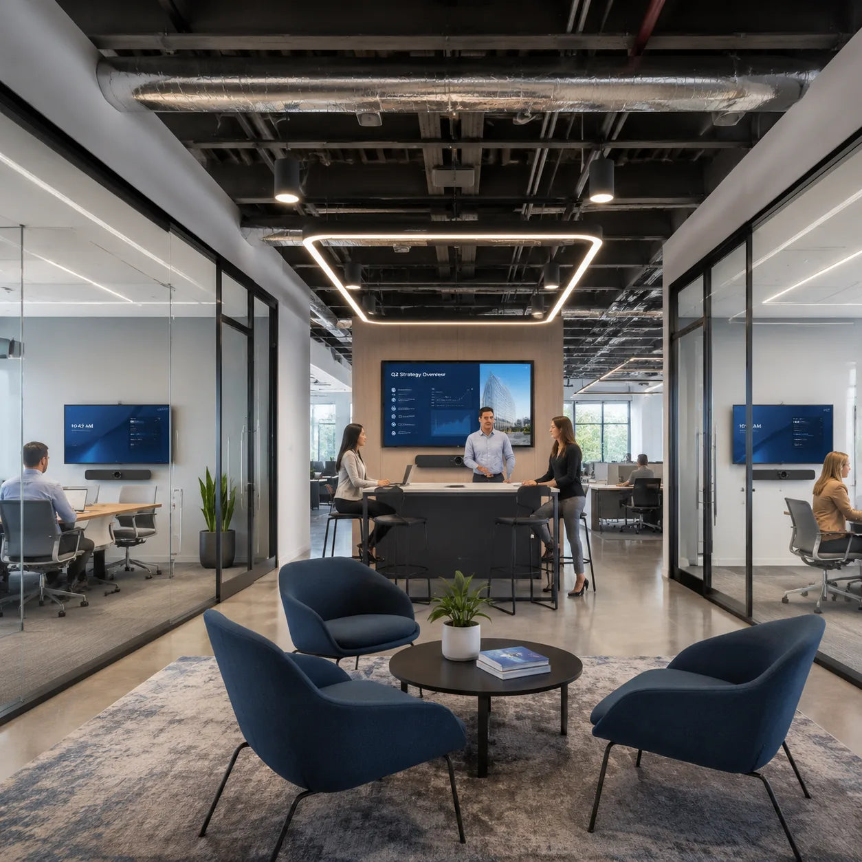 Representative Fortune 500 HQ — 45 Meeting Rooms application